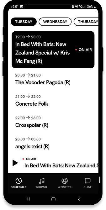 Noods Radio app screenshot